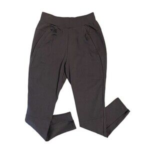 Adidas Women’s Size XS Gray Tapered Jogger Ponte Pants w/ Zip Pockets